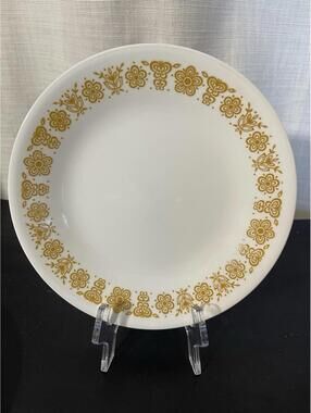 Vintage Corelle Appetizer Plate In Butterfly Gold Pattern